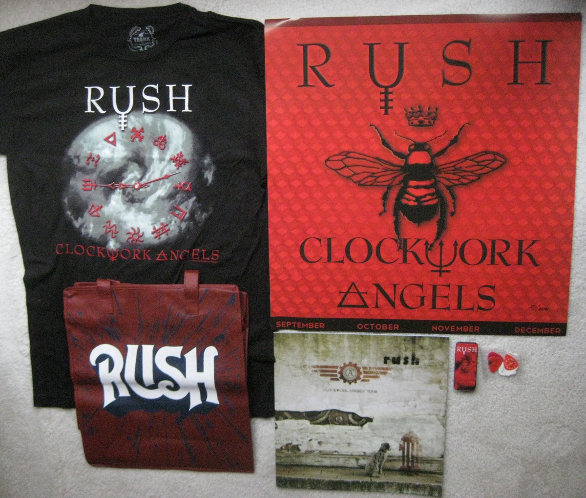 rush clockwork angels tour t shirts